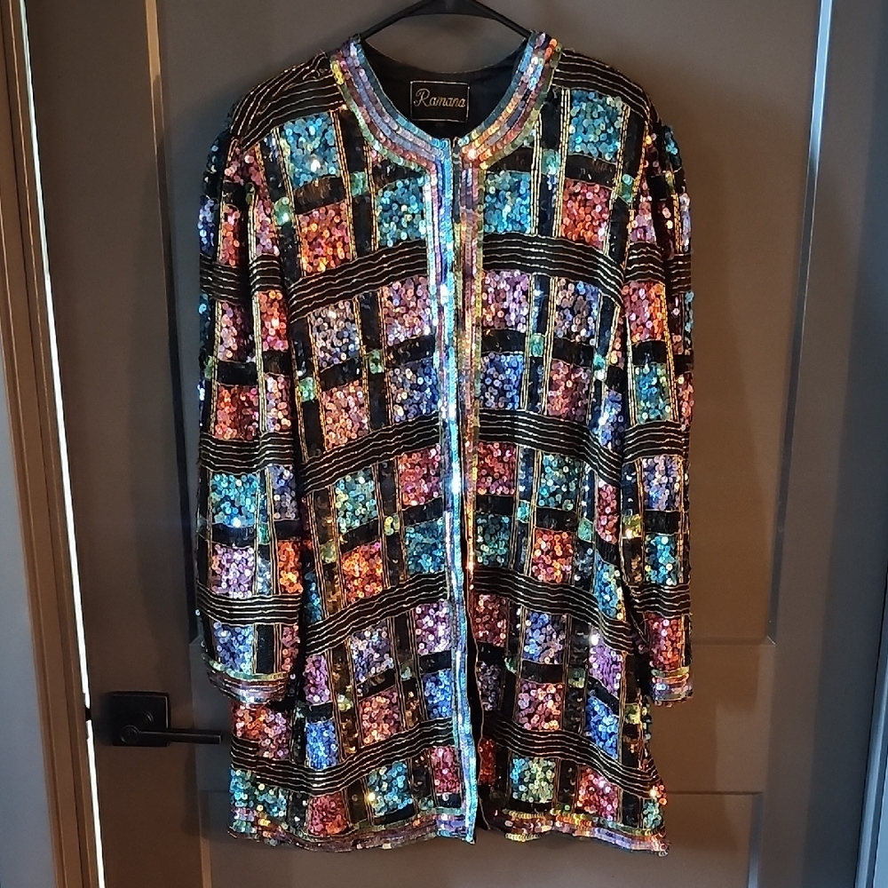 Vintage Ramana Sequin Women's Blazer